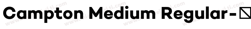 Campton Medium Regular字体转换